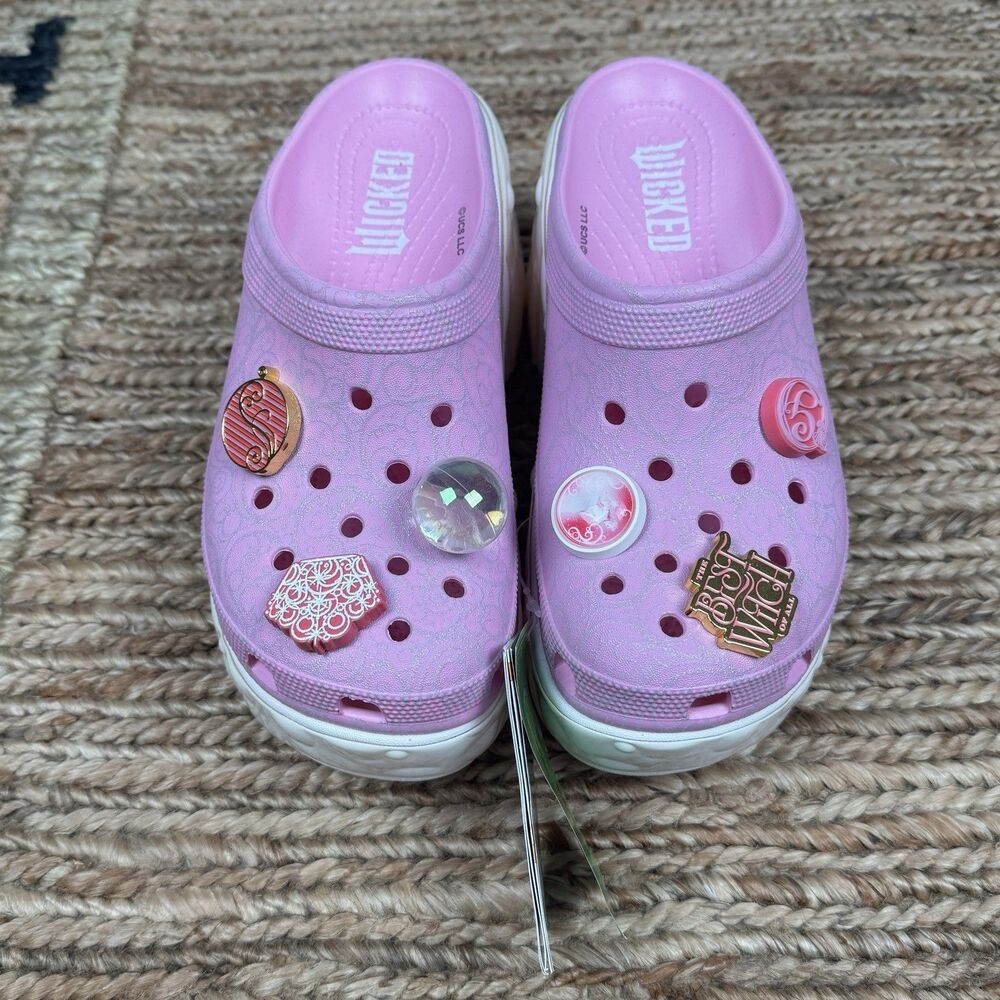 NWT Crocs Wicked Glinda Siren Clog Women's Size M6/W8 Fancy Pink New With Tags - Picture 3 of 7